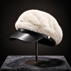 Mink Fur Octagonal Beret