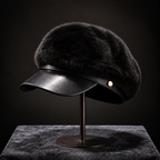 Mink Fur Octagonal Beret