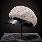 Mink Fur Octagonal Beret