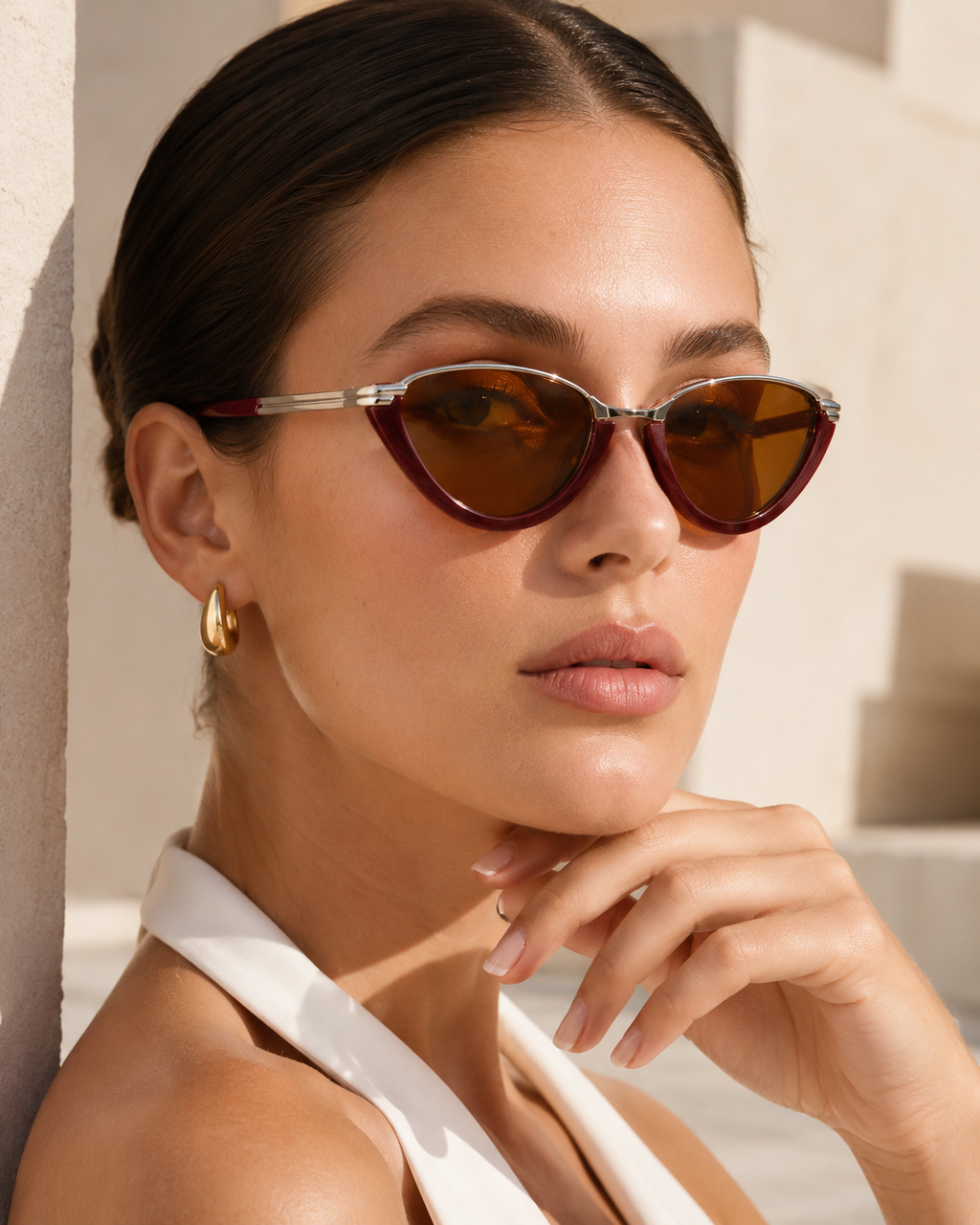 Retro Cat Eye UV400 Sunglasses