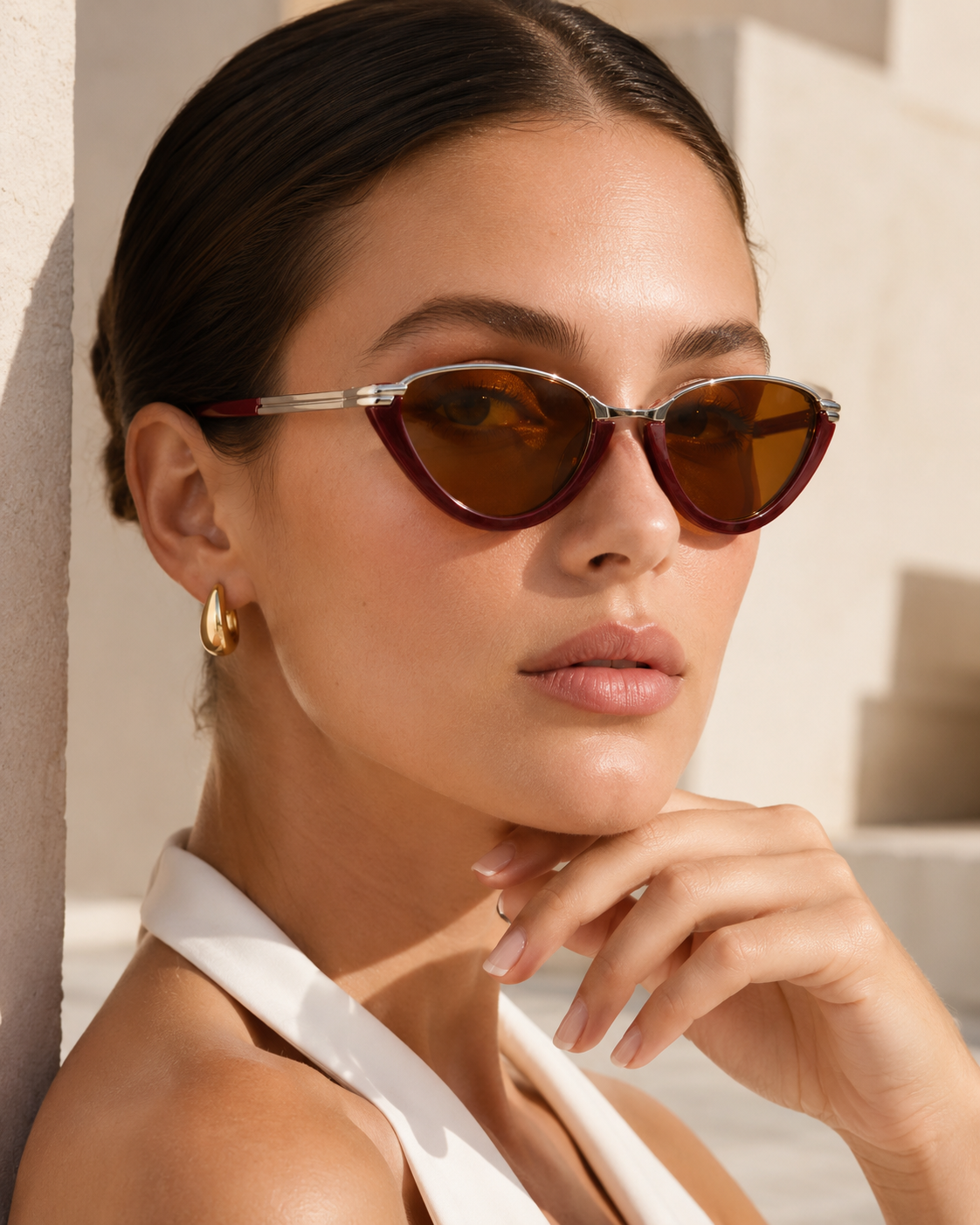 Retro Cat Eye UV400 Sunglasses