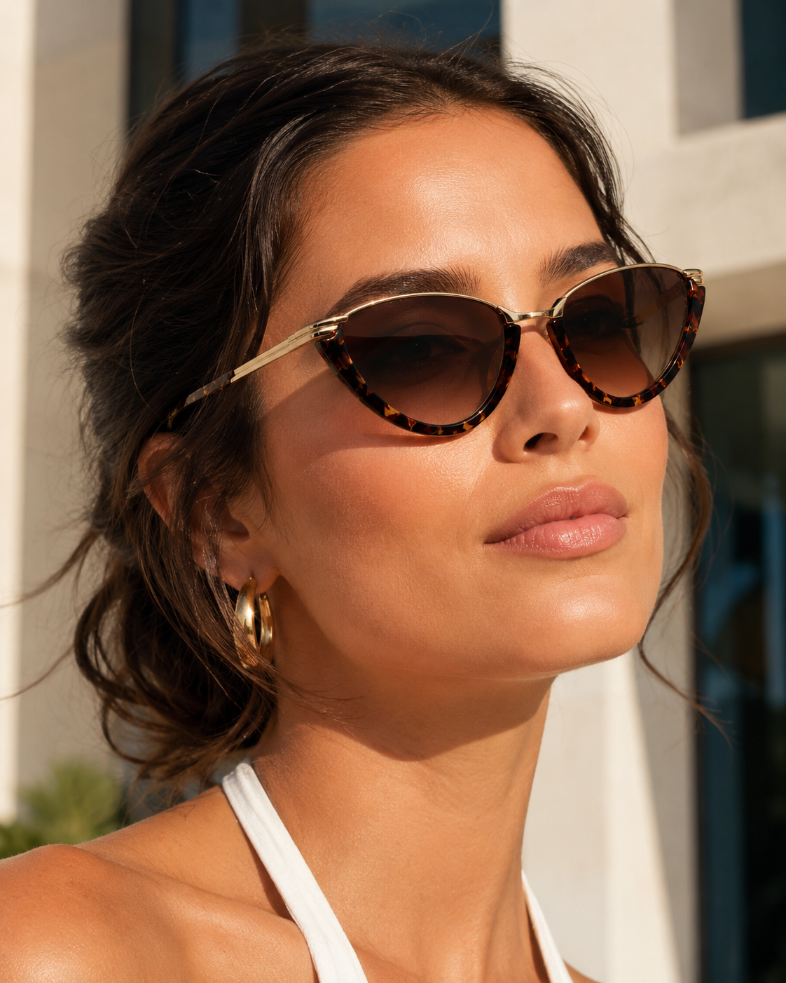 Retro Cat Eye UV400 Sunglasses