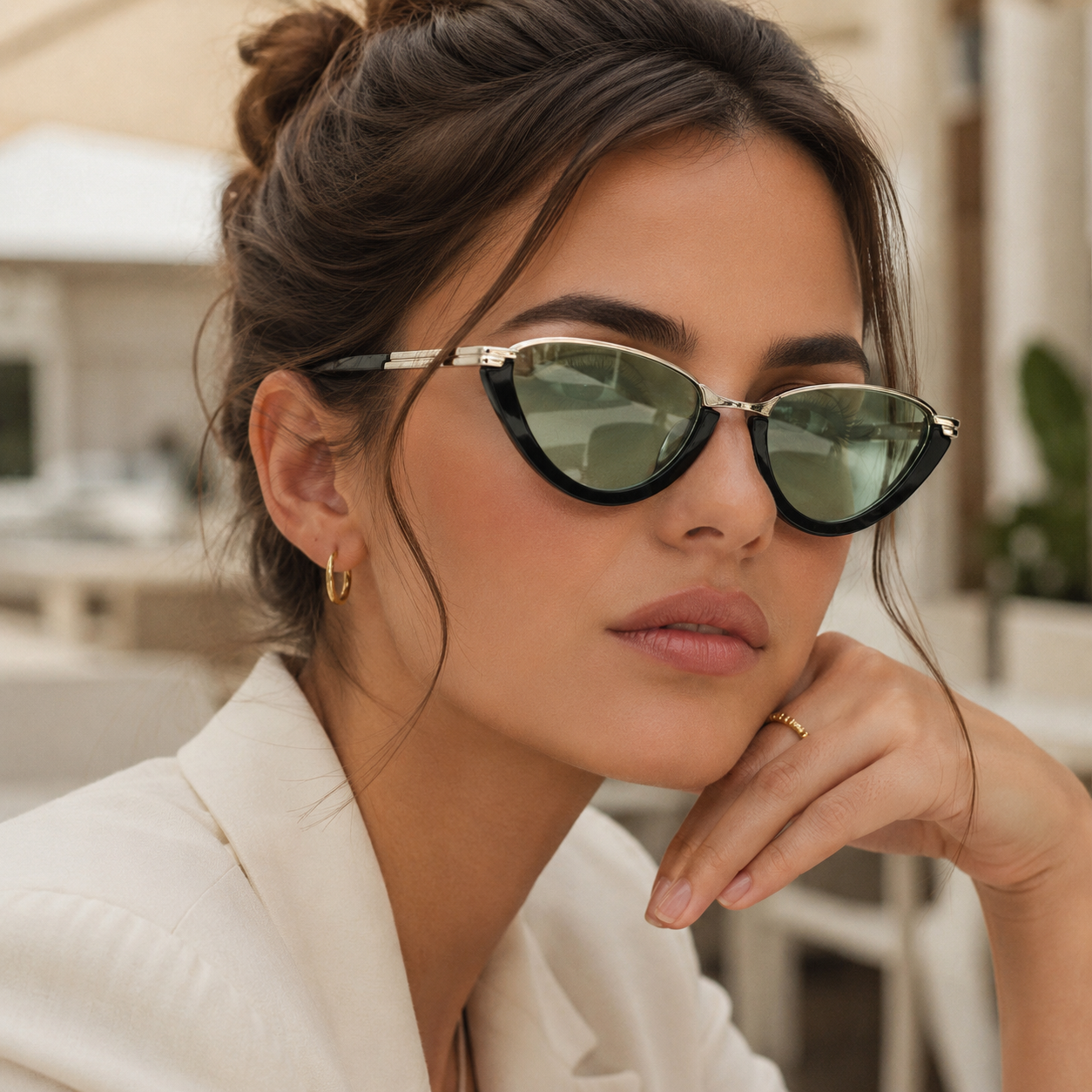 Retro Cat Eye UV400 Sunglasses