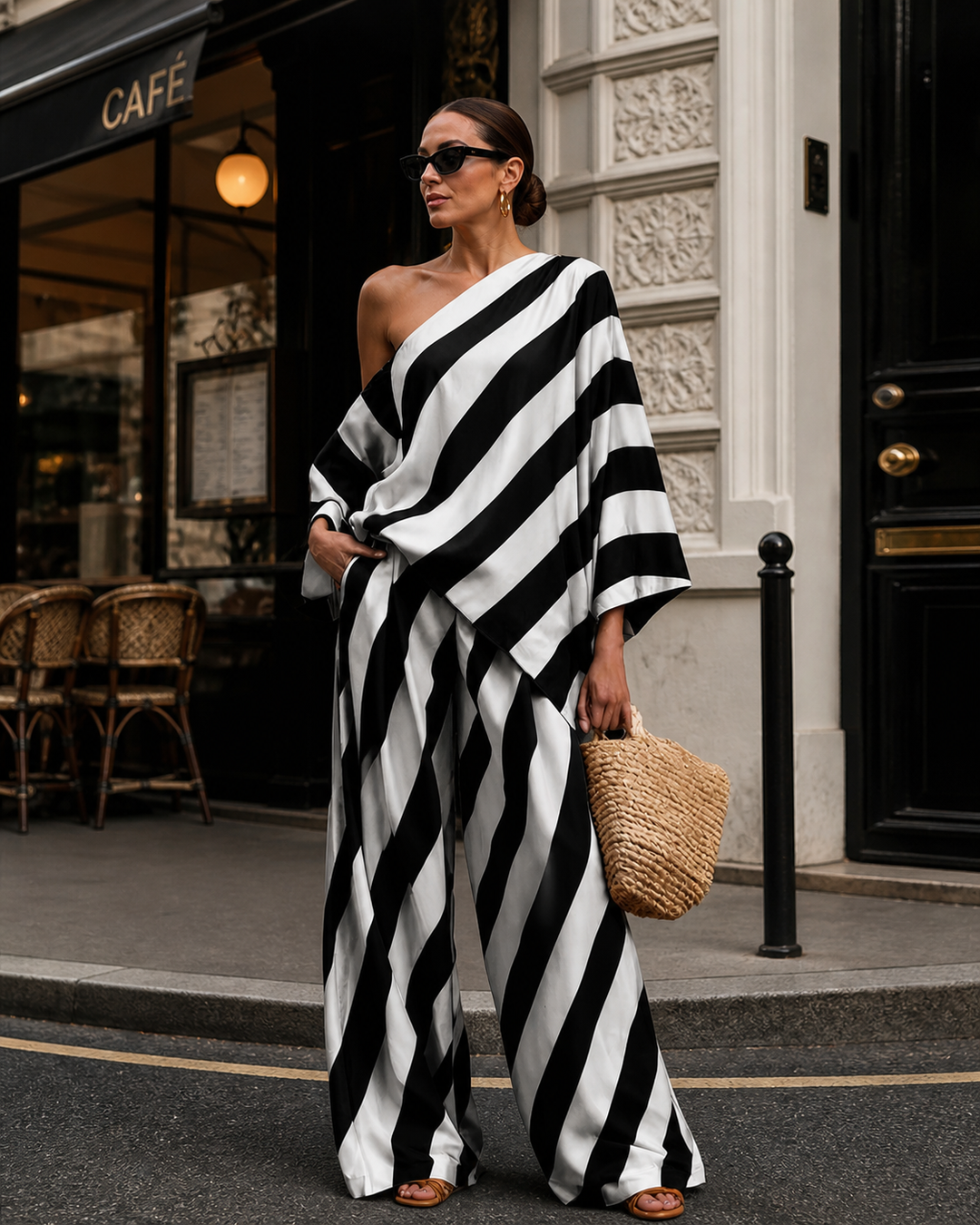 Franni Luxe Striped Set