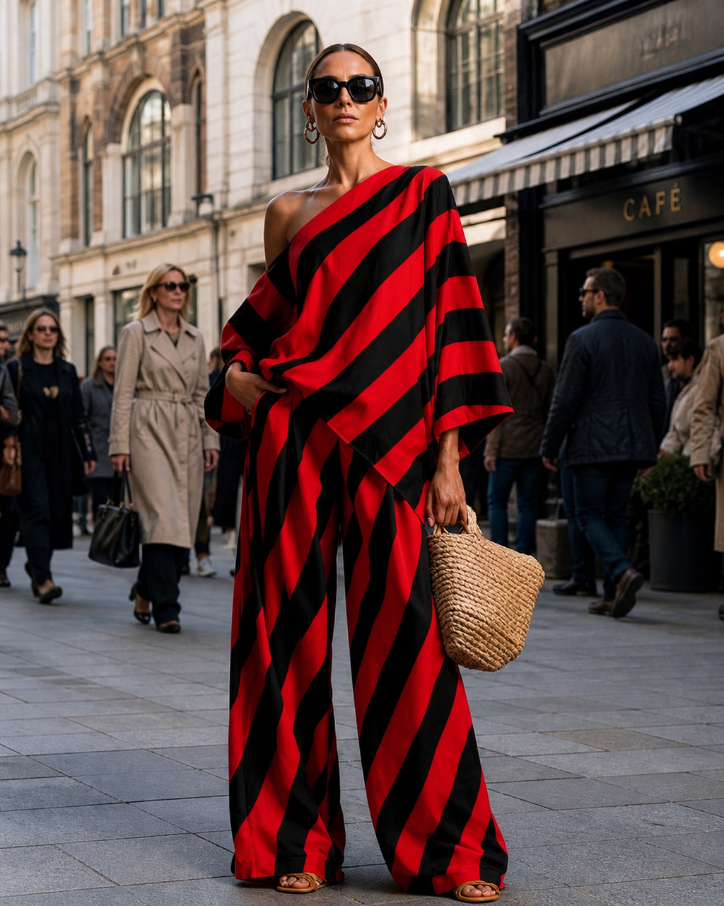 Franni Luxe Striped Set