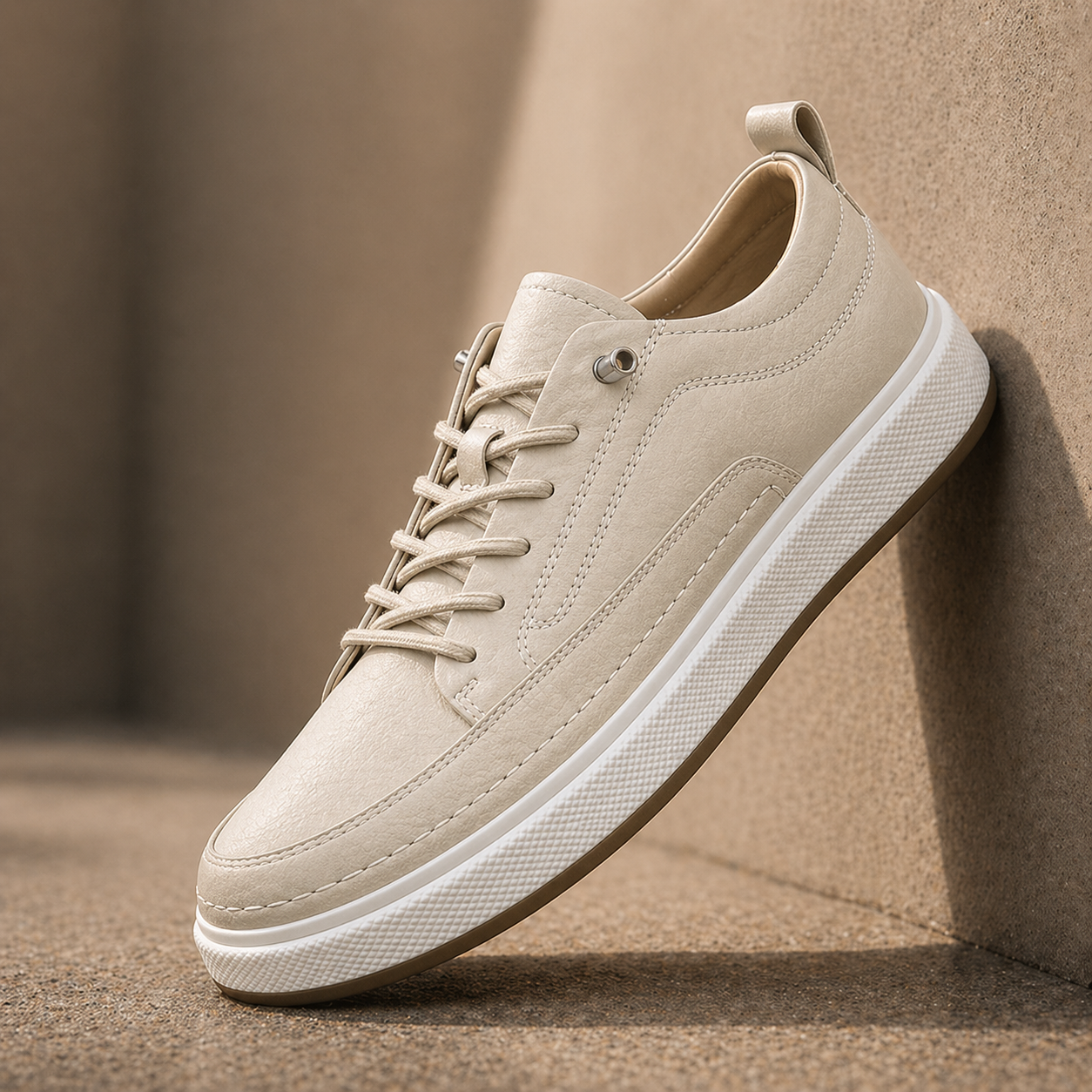 Leather Casual Oxford Sneakers