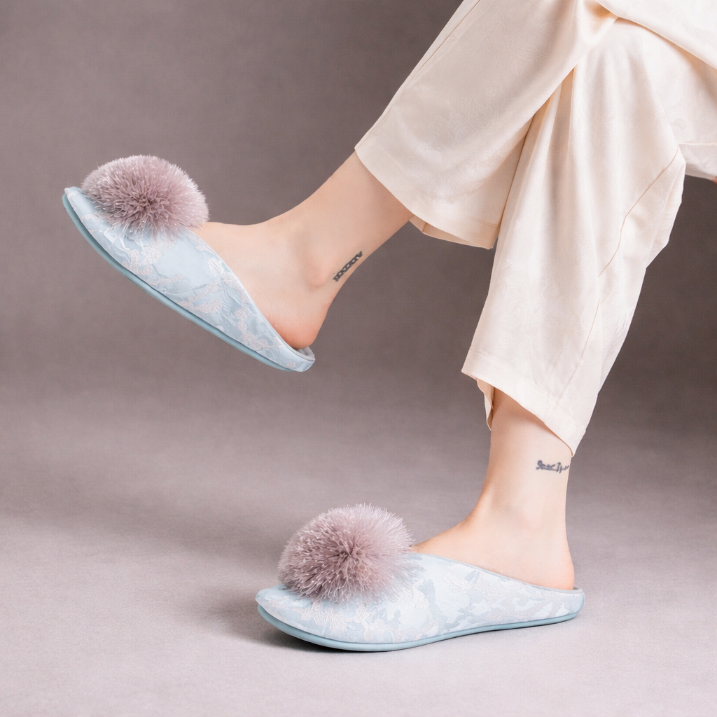 Serena Pom Slippers