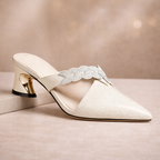 Classic Square Toe Block Heel