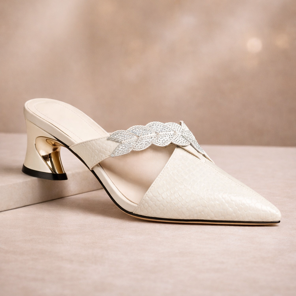 Classic Square Toe Block Heel