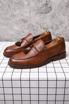 Milano Fringe Pointed Moccasins