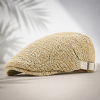 Vintage Straw Beret Cap