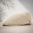 Vintage Straw Beret Cap