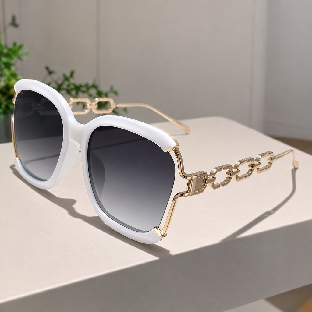 Pearl Chain Gradient Sunglasses