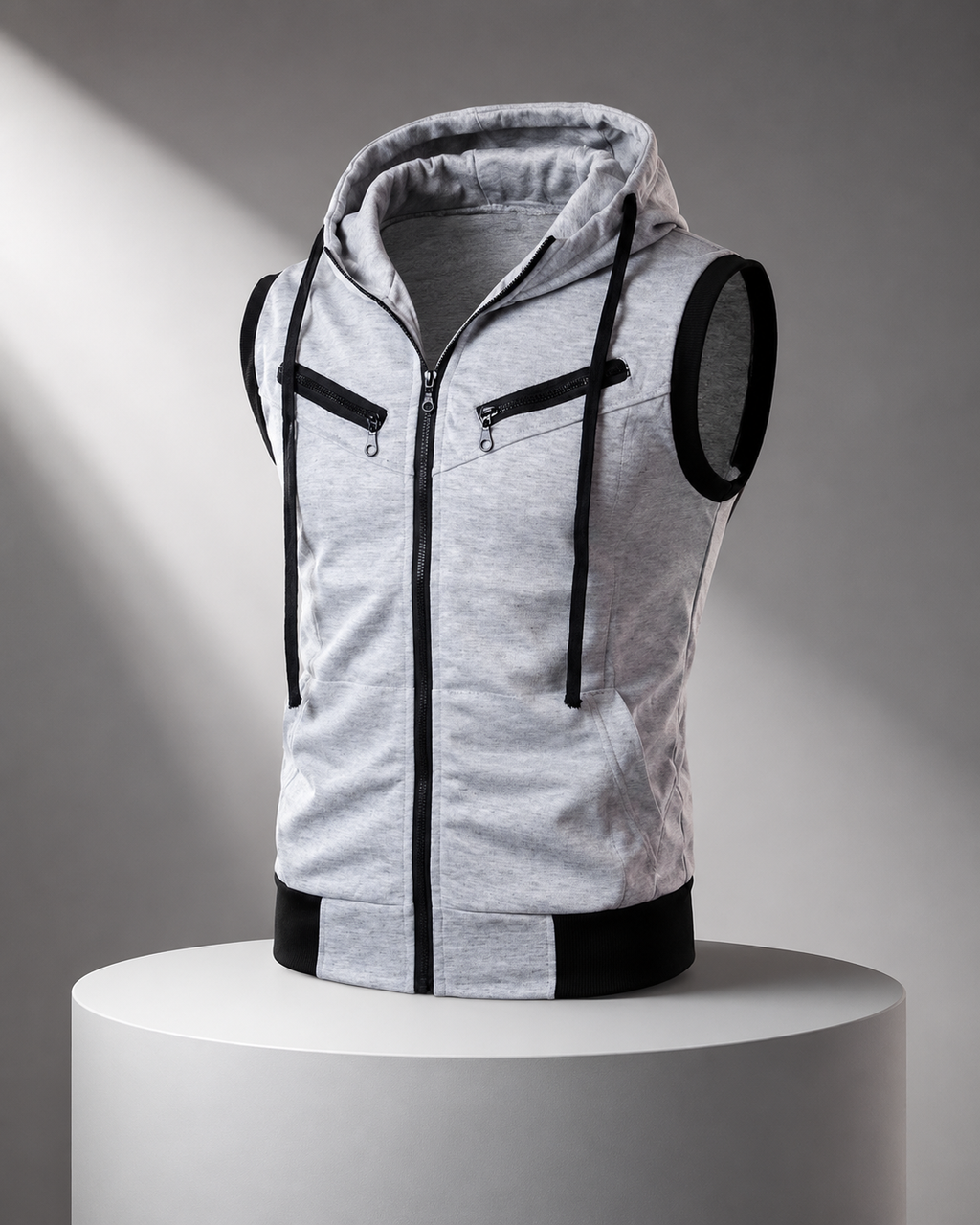 Casual Sleeveless V-Neck Pullover