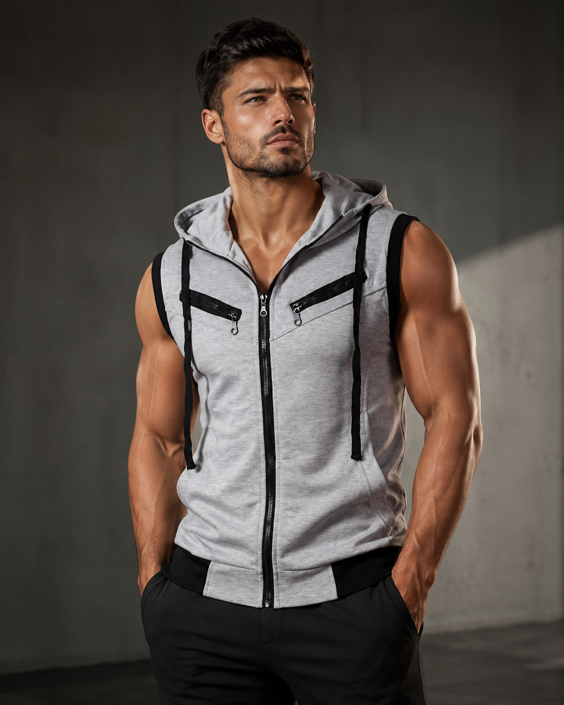 Casual Sleeveless V-Neck Pullover