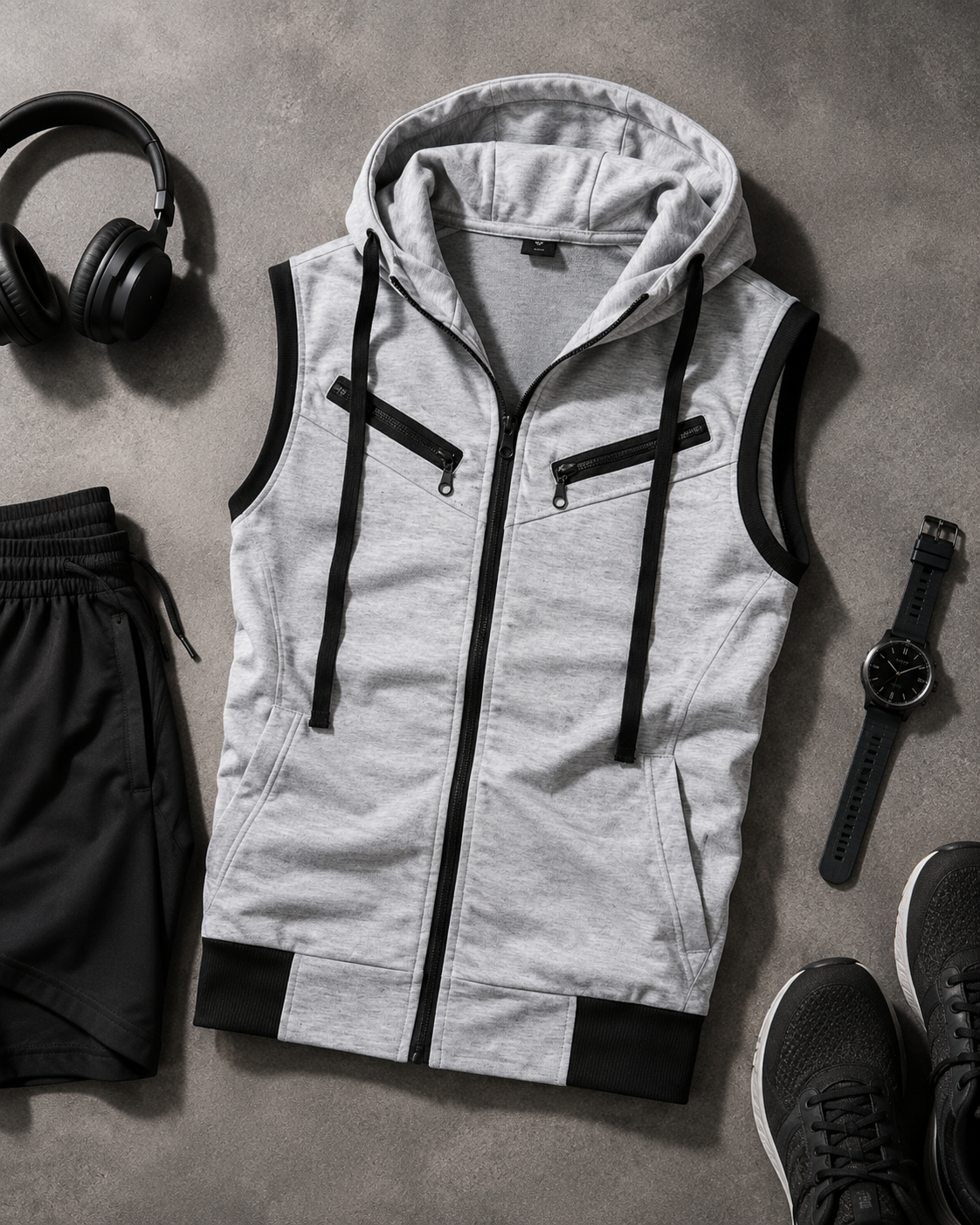 Casual Sleeveless V-Neck Pullover