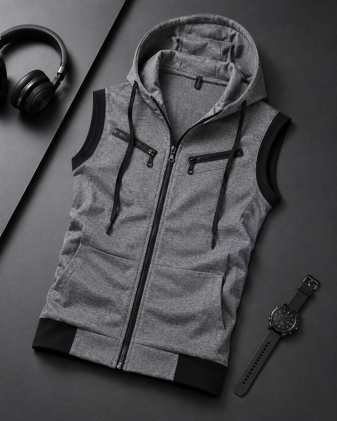 Casual Sleeveless V-Neck Pullover