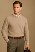 Cashmere O Neck Sweater