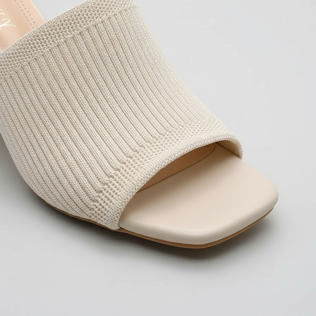 Square Heel Slide Sandals