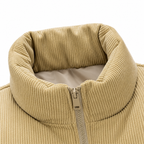 Collar Padded Sleeveless Vest