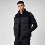 Collar Padded Sleeveless Vest