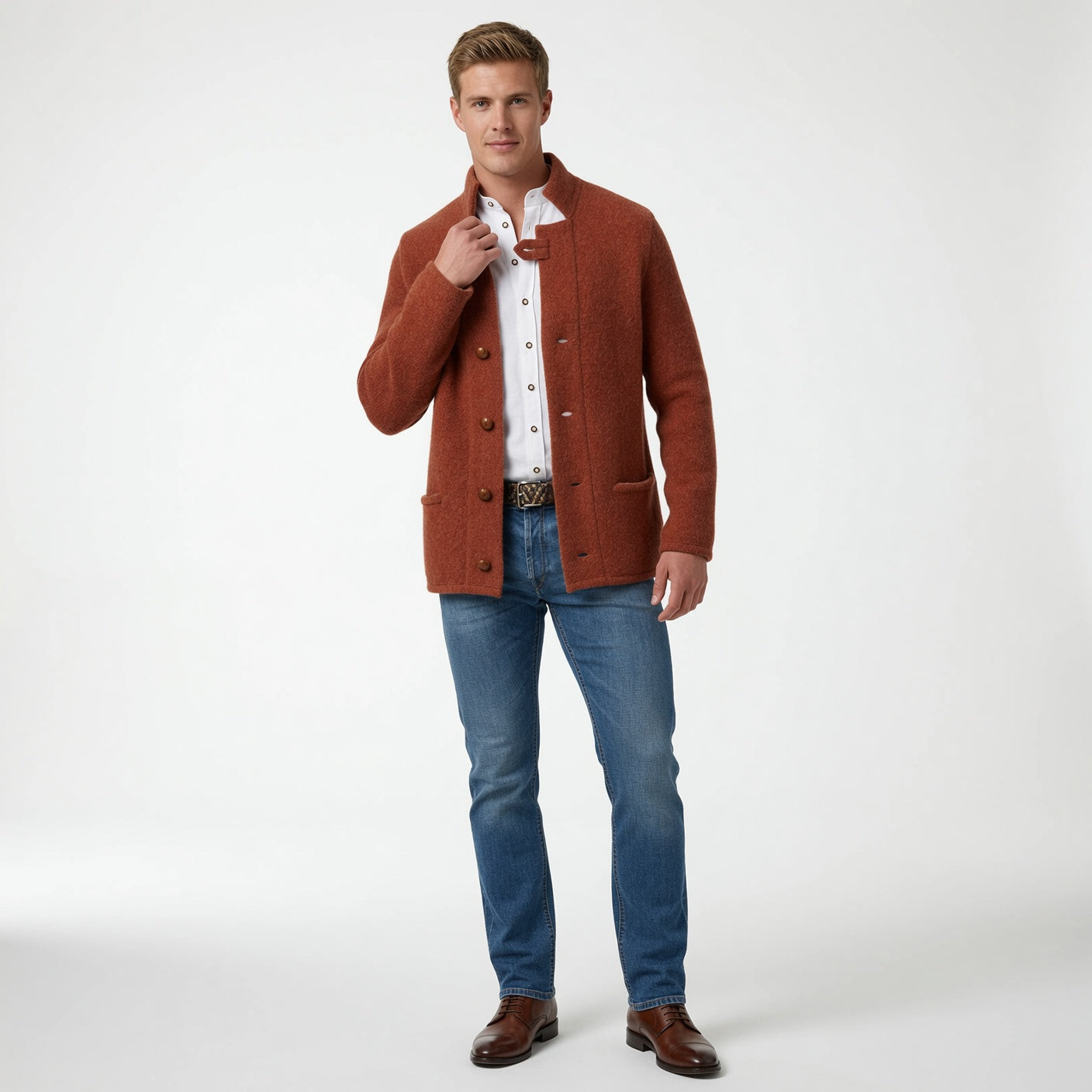 Classic Mid-Length Trench Coat