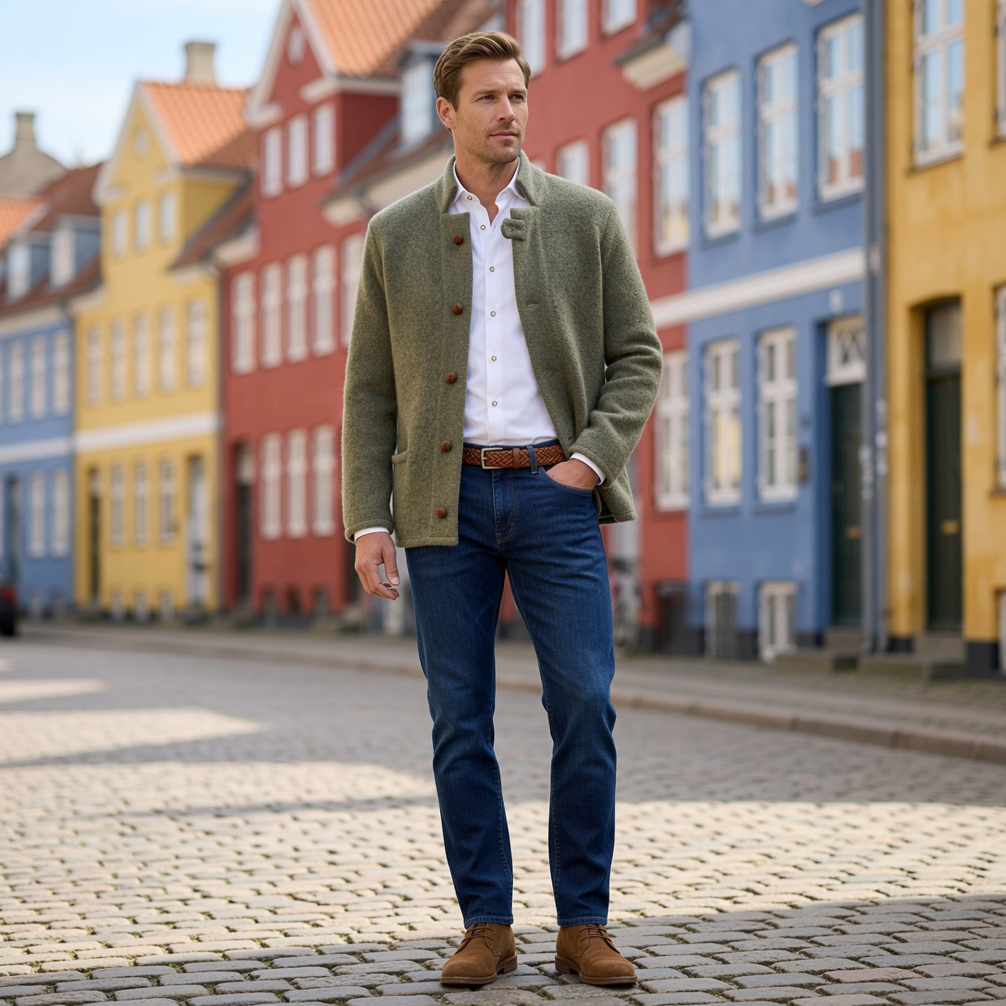 Classic Mid-Length Trench Coat
