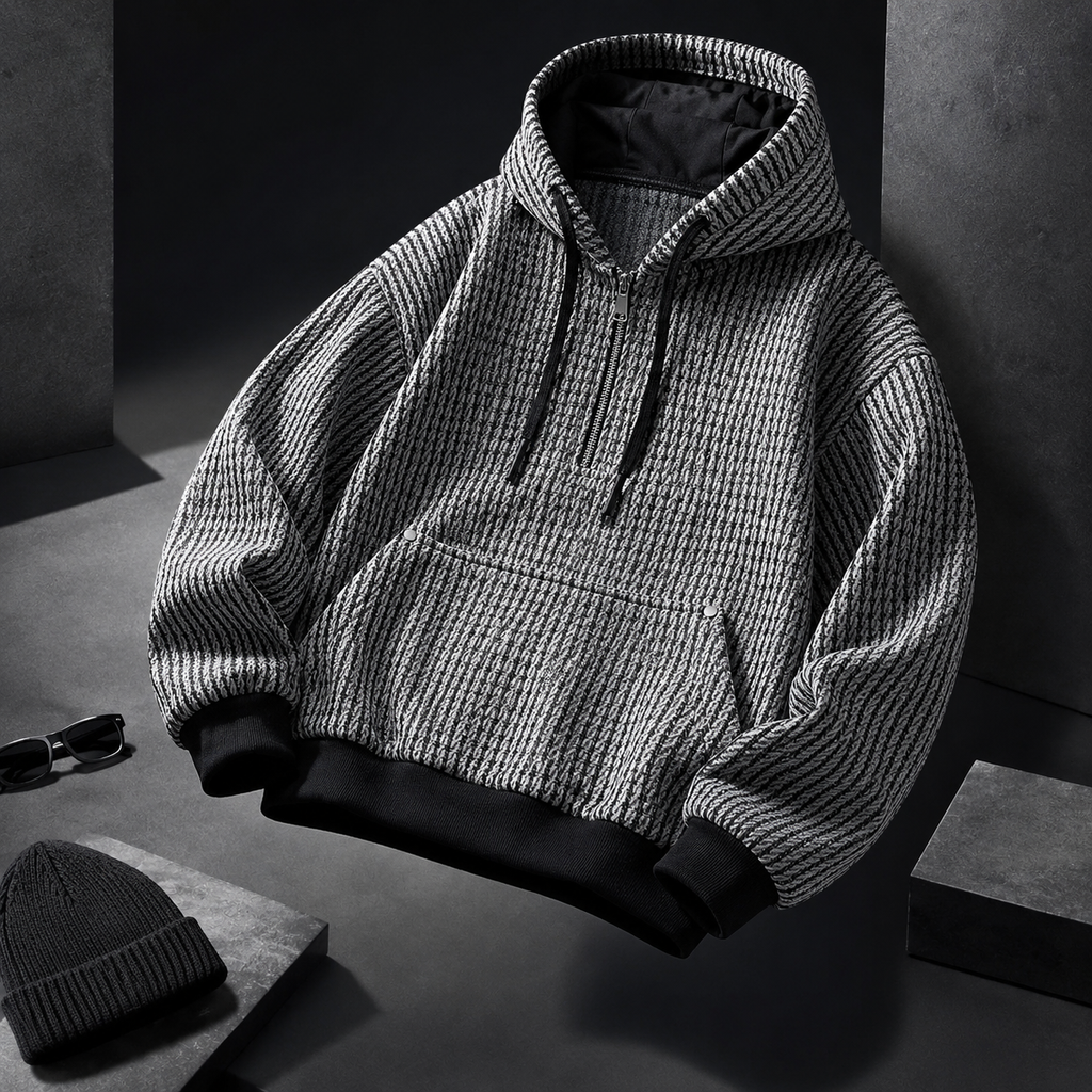 Chenille Half-Zip Hoodie