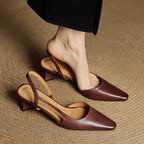 Elegant Pointed Toe Mid Heel