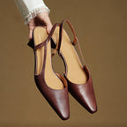 Elegant Pointed Toe Mid Heel
