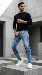 Stretch Slim Denim Pants