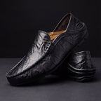 Genuine Leather Slip-On Loafers