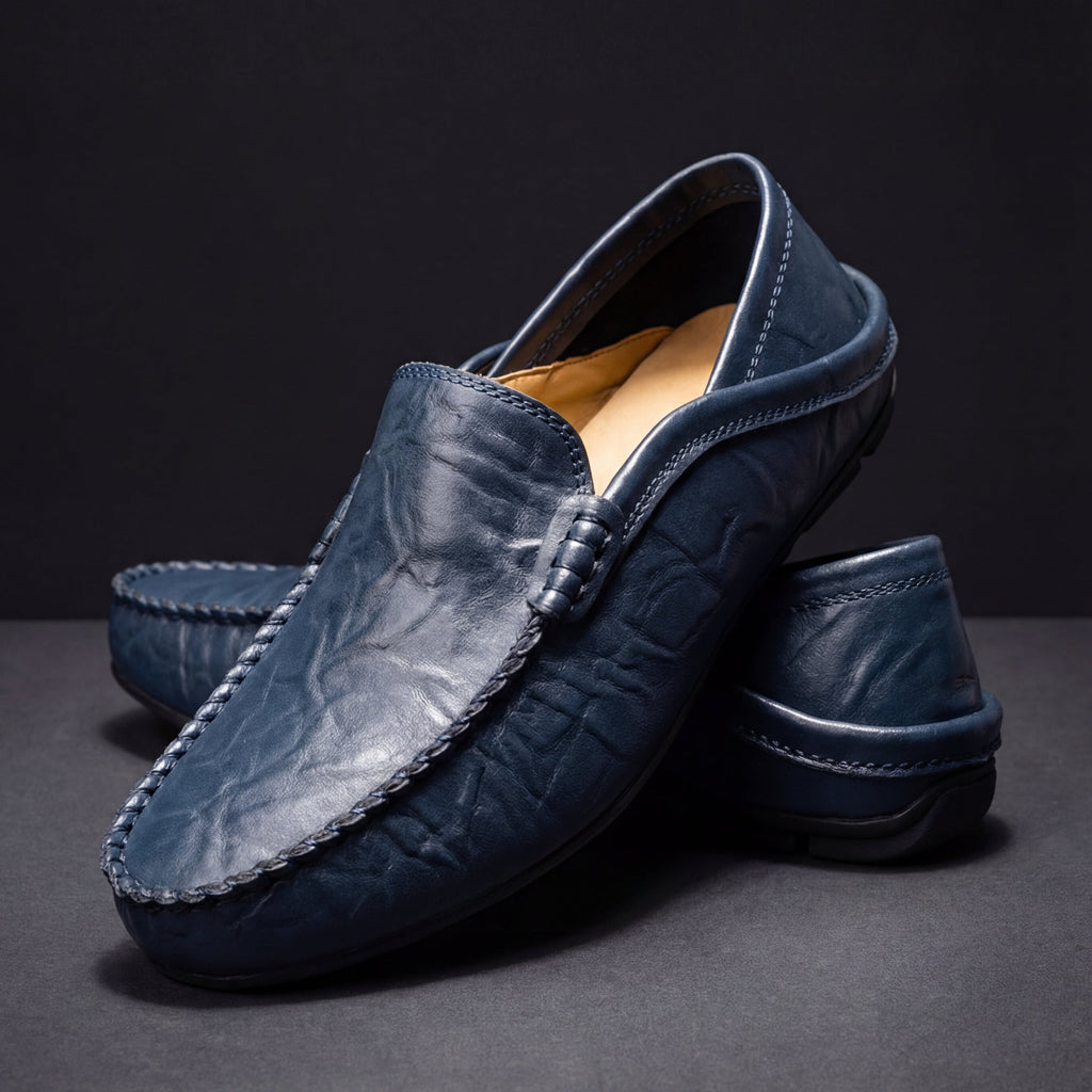 Men's Bonded Leather Slip-On
