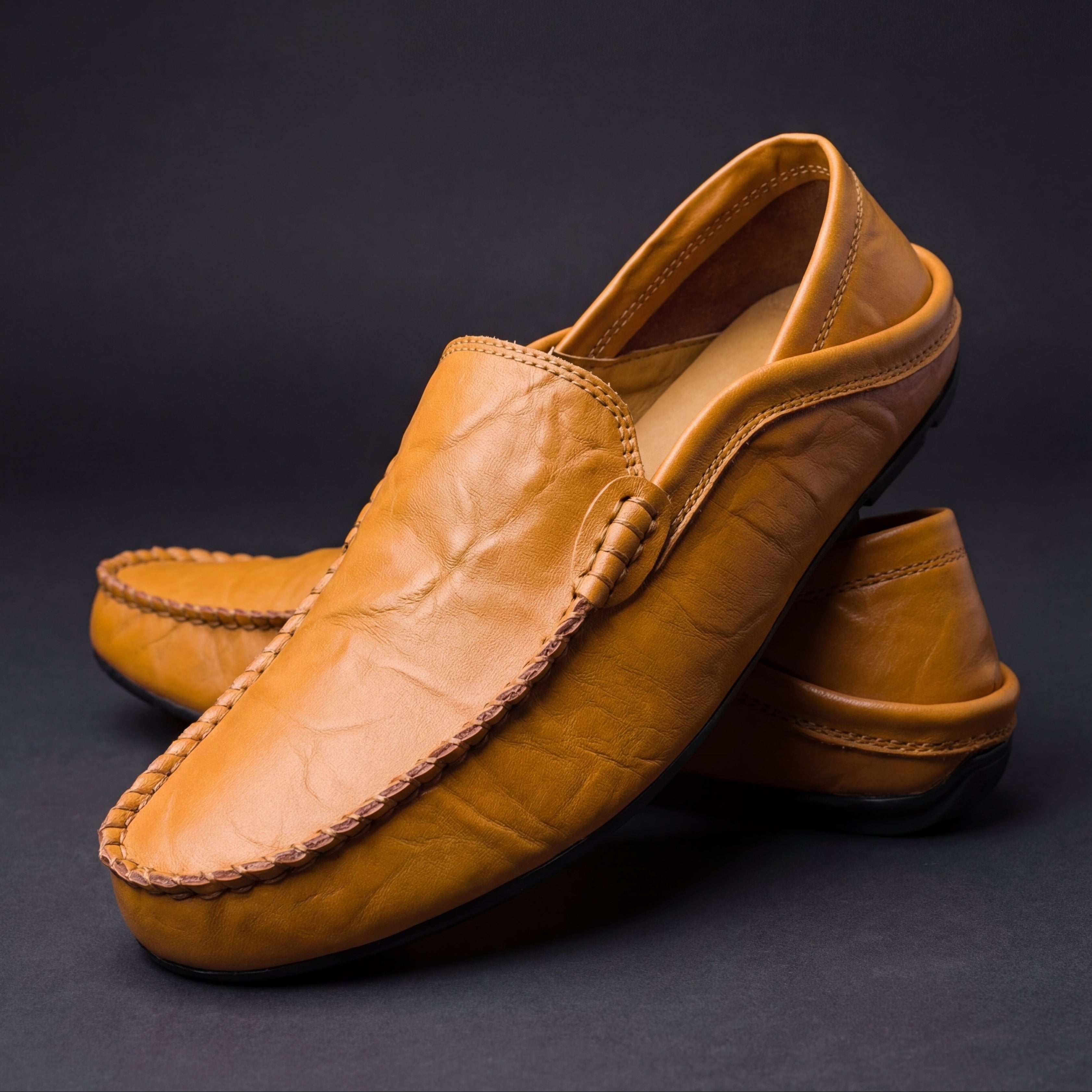 Men's Bonded Leather Slip-On