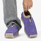 Square Leather Slip-On Loafers