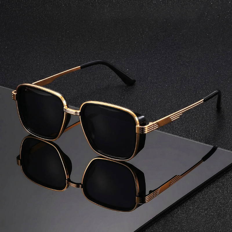 Retro Square Alloy Sunglasses