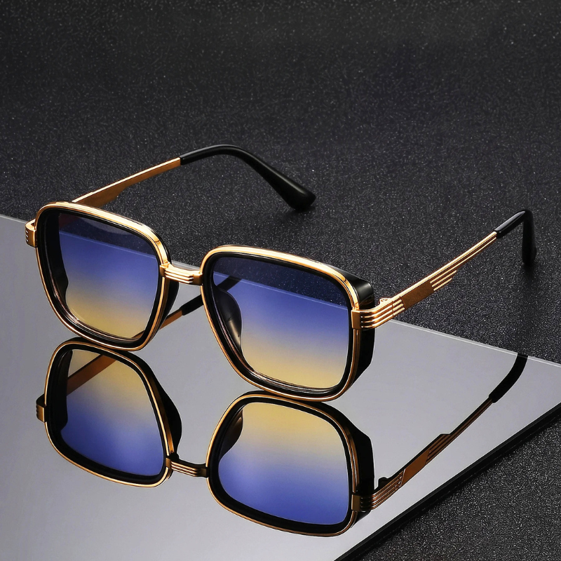 Retro Square Alloy Sunglasses