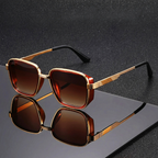 Retro Square Alloy Sunglasses