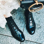 Vintage Pointed Toe Leather