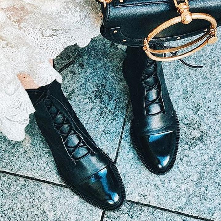 Vintage Pointed Toe Leather