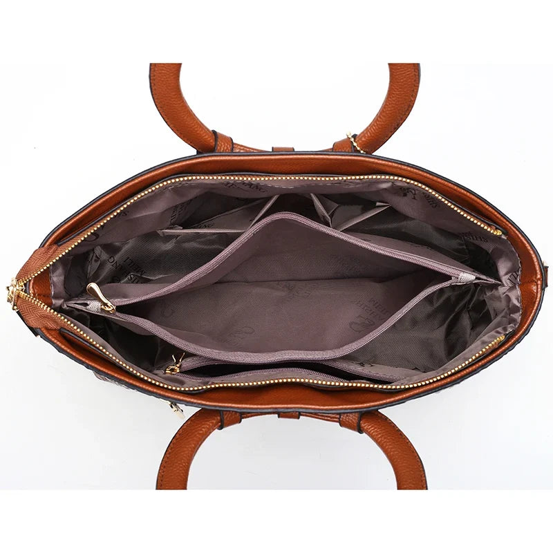 Luxury Croc-Embossed Leather Bag