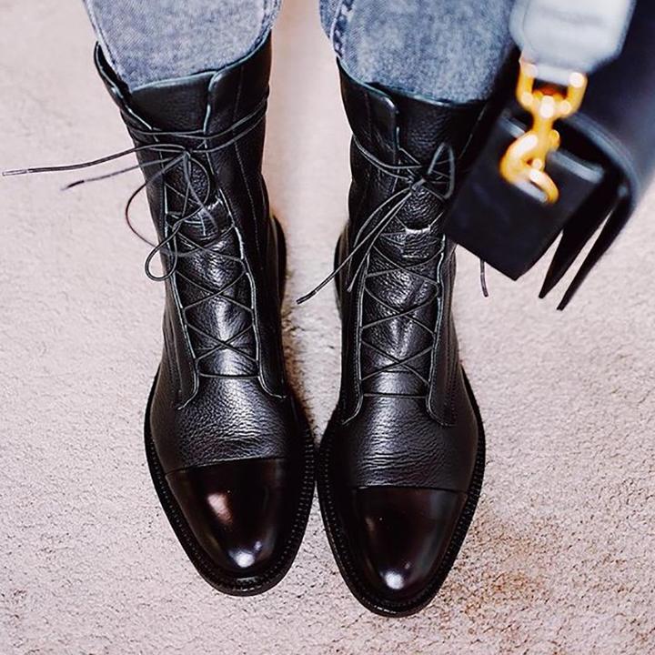 Vintage Pointed Toe Leather