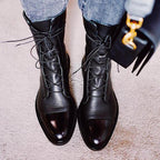 Vintage Pointed Toe Leather