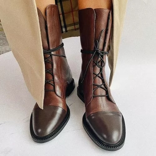 Vintage Pointed Toe Leather