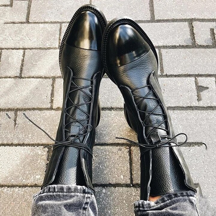 Vintage Pointed Toe Leather
