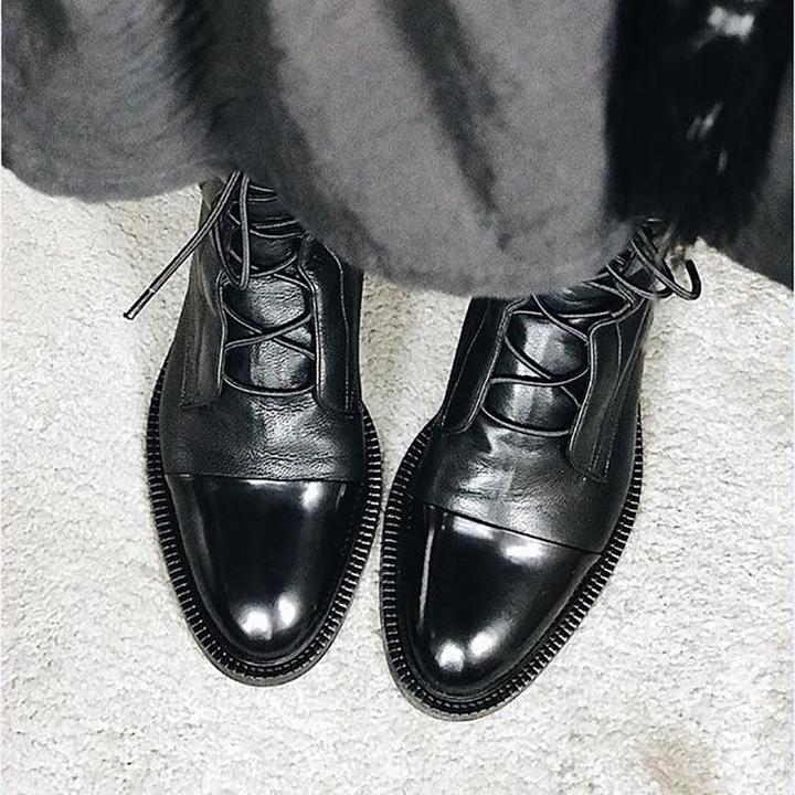 Vintage Pointed Toe Leather