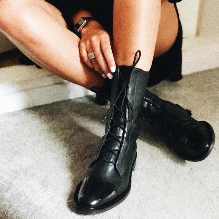 Vintage Pointed Toe Leather