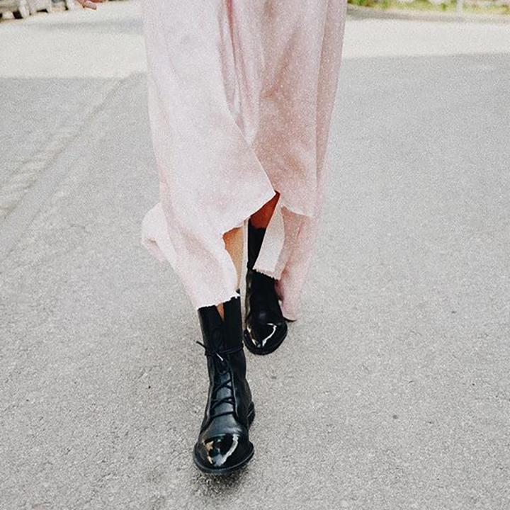 Vintage Pointed Toe Leather