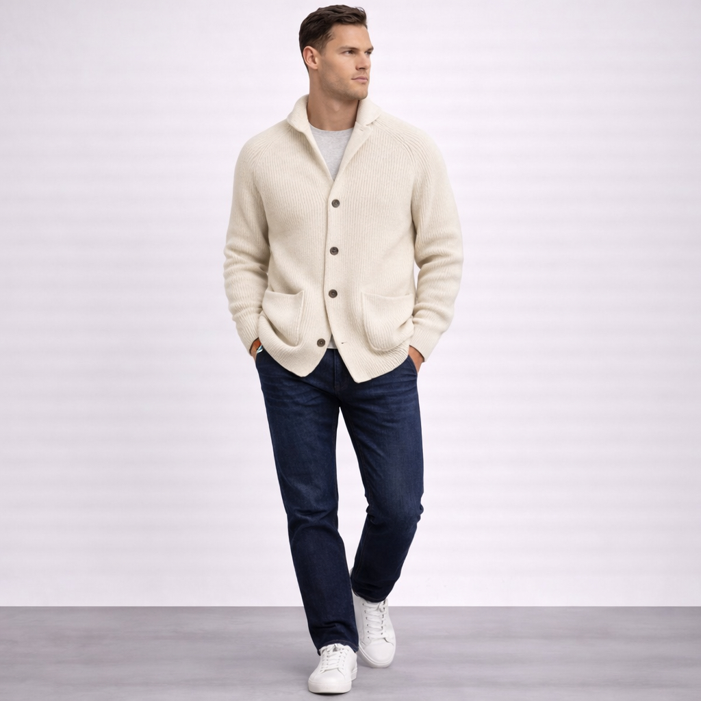 Knit Button Cardigan Sweater