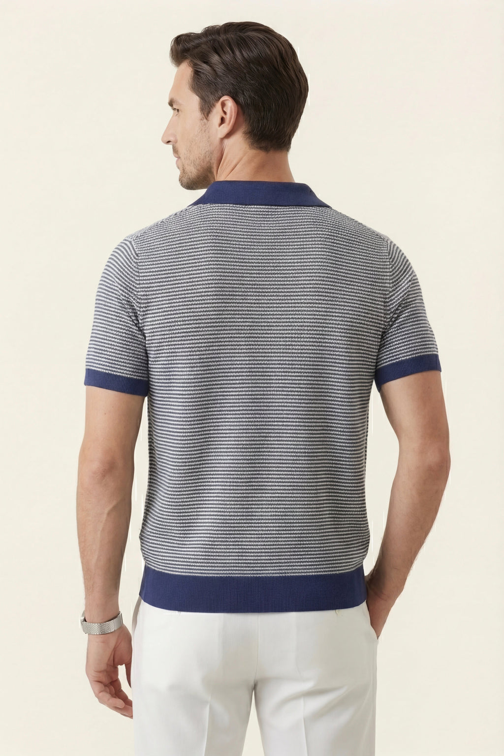 Ravino Panelled Knit Polo